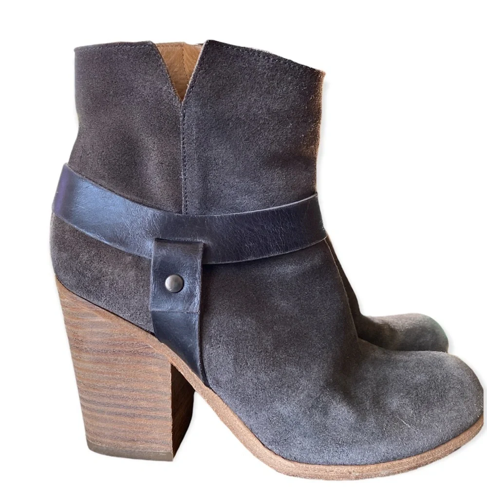 COCLICO Suede Leather Ankle Giddy-up Boot Bootie Size 36